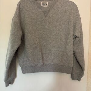 Grey Crewneck Sweatshirt - Classic Pullover
